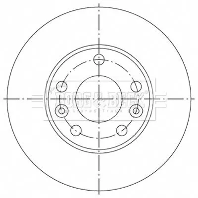 Borg and Beck Borg and Beck BBD5335 2x Front Vented Brake Discs For Dacia Duster 269mm 