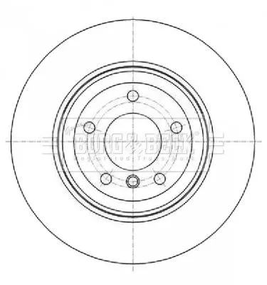 Borg and Beck Borg and Beck BBD5339 2x Rear Vented Brake Discs For Bmw 5 Series 320mm 