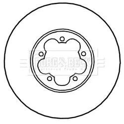 Borg and Beck Borg and Beck BBD5341 2x Front Vented Brake Discs For Ford Transit 300mm 