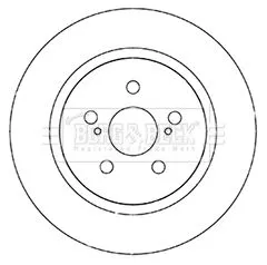 2x Rear Solid Brake Discs Fits Lexus Ct 279mm