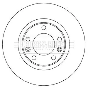 Borg and Beck Borg and Beck BBD5350 2x Rear Solid Brake Discs For Citroën Ds Fiat Opel Peugeot Toyota Vauxhall 3008  