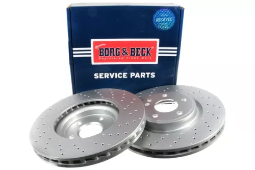 2x Front Perforated/vented Brake Discs For Mercedes A-class B-class Cla Gla-clas