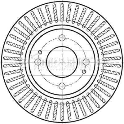Borg and Beck Borg and Beck BBD5359 2x Front Vented Brake Discs For Mitsubishi Mirage / Space Star 251mm 