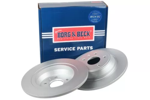 2x Rear Solid Brake Discs Fits Ford Mondeo 302mm