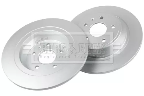 Borg and Beck Borg and Beck BBD5385 2x Rear Solid Brake Discs Fits Ford Mondeo 302mm 