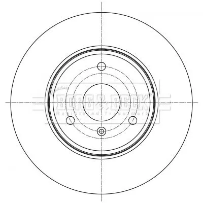 Borg and Beck Borg and Beck BBD5397 2x Front Solid Brake Discs For Smart Fortwo 280mm 
