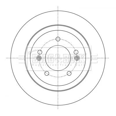Borg and Beck Borg and Beck BBD5398 2x Rear Solid Brake Discs For Kia Carens Seltos Soul 284mm 