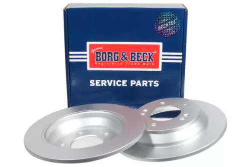 2x Rear Solid Brake Discs For Kia Carens Seltos Soul 284mm