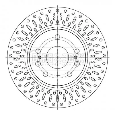 Borg and Beck Borg and Beck BBD5400 2x Front Vented Brake Discs For Suzuki S-cross Sx4 S-cross Vitara 280mm 