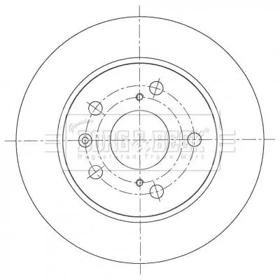 Borg and Beck Borg and Beck BBD5401 2x Rear Solid Brake Discs For Suzuki S-cross Swift Sx4 S-cross Vitara 259mm 