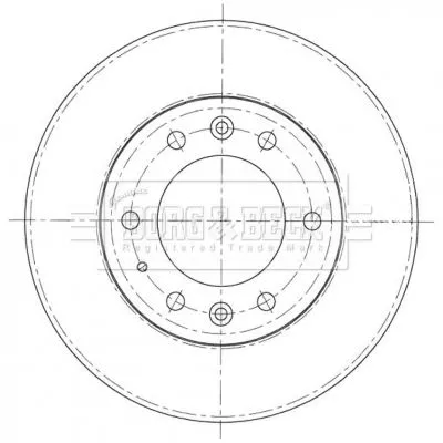 Borg and Beck Borg and Beck BBD5403 2x Front Vented Brake Discs For Ford Ranger 302mm 
