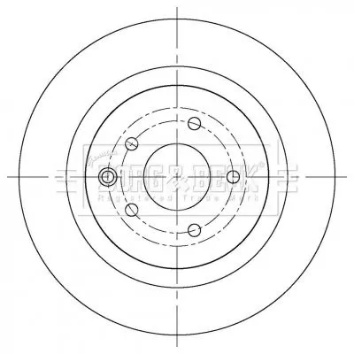 Borg and Beck Borg and Beck BBD5405 2x Rear Vented Brake Discs For Nissan 350z Skyline 322mm 