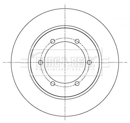 Borg and Beck Borg and Beck BBD5414 2x Rear Solid Brake Discs For Nissan Cabstar Nt400 Cabstar 280mm 