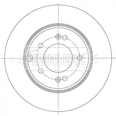Borg and Beck Borg and Beck BBD5417 2x Rear Solid Brake Discs For Hyundai Kia Grandeur Ix35 Optima 284mm 