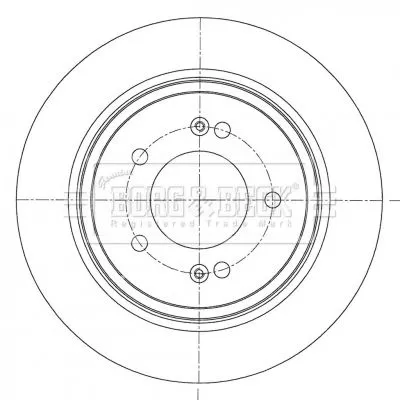 2x Rear Solid Brake Discs For Hyundai Kia Cadenza Ceed Creta Grandeur I30 Ioniq 
