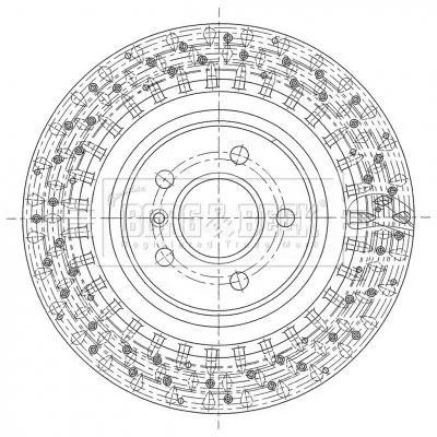 Borg and Beck Borg and Beck BBD5436 2x Rear Perforated/vented Brake Discs For Mercedes M-class 330mm 