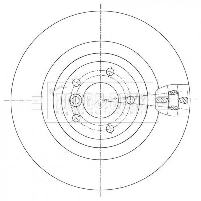 Borg and Beck Borg and Beck BBD5437 2x Rear Vented Brake Discs For Jaguar Xe Xf 325mm 