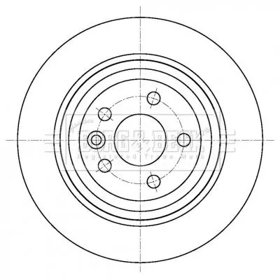 Borg and Beck Borg and Beck BBD5440 2x Rear Solid Brake Discs For Land Rover Freelander 2 302mm 