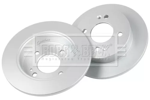 Borg and Beck Borg and Beck BBD5443 2x Rear Solid Brake Discs For Hyundai I10 234mm 