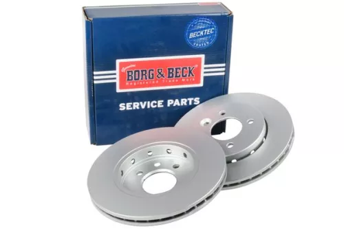 2x Front Vented Brake Discs For Mg Mg 3 257mm