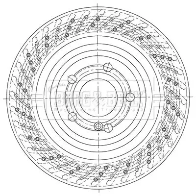 2x Rear Perforated/vented Brake Discs For Mercedes Sl 320mm
