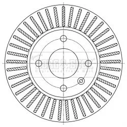 Borg and Beck Borg and Beck BBD5456 2x Front Vented Brake Discs For Opel Vauxhall Karl Viva 236mm 