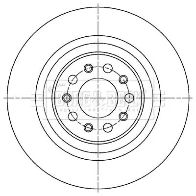 2x Rear Solid Brake Discs Fits Jeep Cherokee 320mm