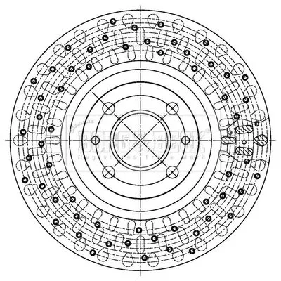Borg and Beck Borg and Beck BBD5473 2x Front Perforated/vented Brake Discs Fits Abarth Lancia 500 / 595 / 695 500c / 