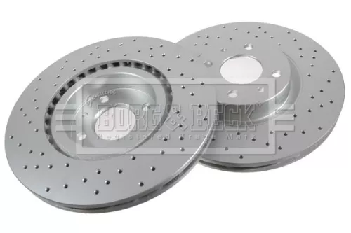 Borg and Beck Borg and Beck BBD5473 2x Front Perforated/vented Brake Discs Fits Abarth Lancia 500 / 595 / 695 500c / 
