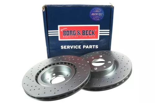 2x Front Perforated/vented Brake Discs Fits Abarth Lancia 500 / 595 / 695 500c /