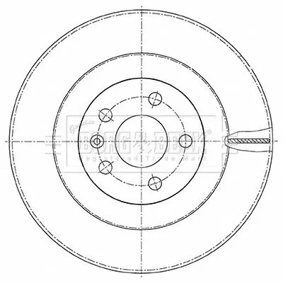 Borg and Beck Borg and Beck BBD5477 2x Rear Vented Brake Discs Fits Polestar Volvo Polestar 2 S60 S90 V60 V90 Xc60 X 