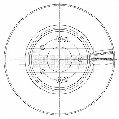 2x Front Vented Brake Discs Fits Hyundai I30 305mm