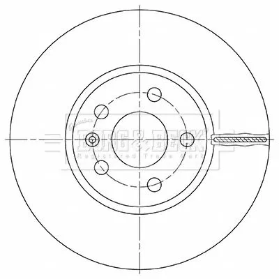 Borg and Beck Borg and Beck BBD5493 2x Front Vented Brake Discs Fits Volvo S60 S90 V60 V90 296mm 