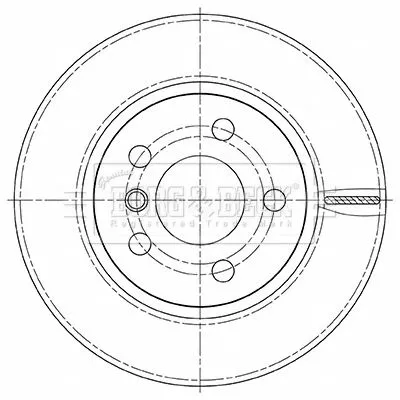 Borg and Beck Borg and Beck BBD5494 2x Front Vented Brake Discs For Bmw I3 280mm 