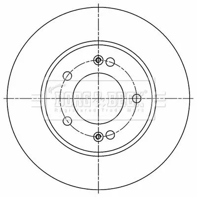 Borg and Beck Borg and Beck BBD5512 2x Rear Solid Brake Discs For Hyundai Kia Ceed I30 Proceed Xceed 272mm 