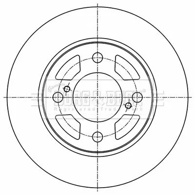 2x Rear Solid Brake Discs For Suzuki Swift 228mm