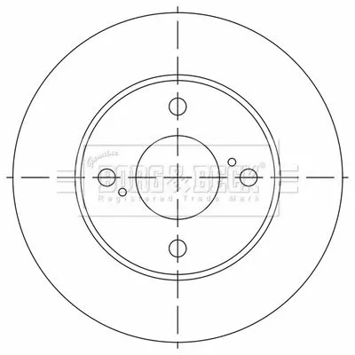 Borg and Beck Borg and Beck BBD5542 2x Front Vented Brake Discs For Suzuki Ignis 231mm 