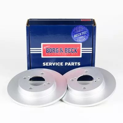 2x Rear Solid Brake Discs For Suzuki Baleno 228mm