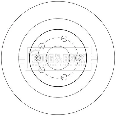Borg and Beck Borg and Beck BBD5555 2x Rear Solid Brake Discs For Volvo Xc40 302mm 