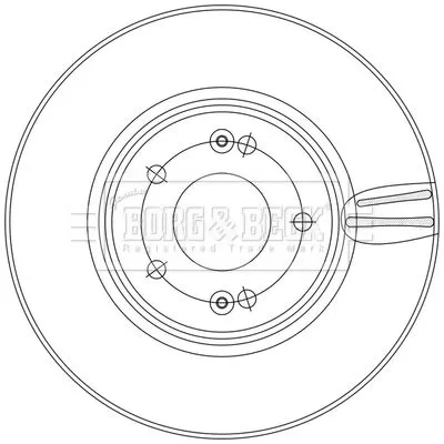 Borg and Beck Borg and Beck BBD5563 2x Front Rear Vented Brake Discs For Hyundai Kia Ceed Cerato Elantra I30 Ix35 Ko 