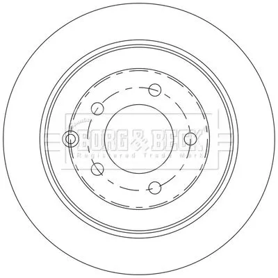 Borg and Beck Borg and Beck BBD5565 2x Rear Solid Brake Discs For Hyundai Kia Ix35 Sportage Tucson 302mm 
