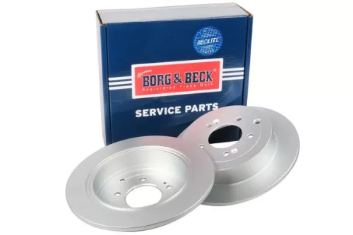 2x Rear Solid Brake Discs For Hyundai Kia Ix35 Sportage Tucson 302mm