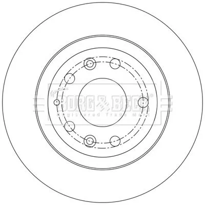 Borg and Beck Borg and Beck BBD5567 2x Rear Solid Brake Discs For Mazda Cx-3 280mm 