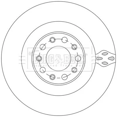 Borg and Beck Borg and Beck BBD5572 2x Rear Vented Brake Discs For Alfa Romeo Giulia Stelvio 320mm 