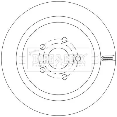 2x Rear Solid Brake Discs For Lexus Rx 338mm