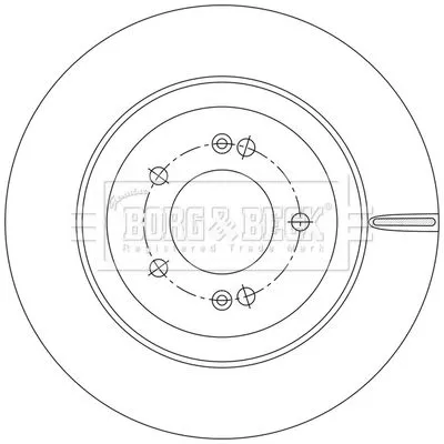 Borg and Beck Borg and Beck BBD5583 2x Rear Vented Brake Discs For Hyundai I30 Kona 314mm 