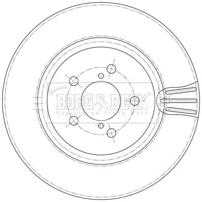 Borg and Beck Borg and Beck BBD5597 2x Front Vented Brake Discs For Subaru Impreza Xv 294mm 
