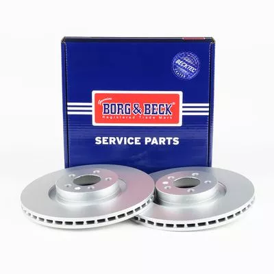 2x Front Vented Brake Discs For Vw Polo 312mm