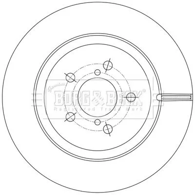 Borg and Beck Borg and Beck BBD5602 2x Rear Vented Brake Discs For Subaru Impreza Xv 285mm 