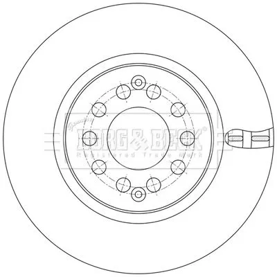 Borg and Beck Borg and Beck BBD5603 2x Front Vented Brake Discs For Mg Mg Zs 280mm 